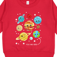 thumbnail image 3 of Inktastic Cute Planets, Kawaii Planets, Space, Cosmos, Stars Toddler Sweatshirt, 3 of 4