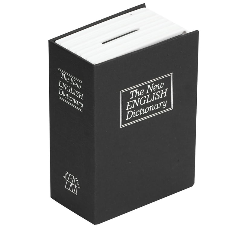 Mini Personal Book Safe with Lock Storage Box Money Cash Jewelry