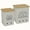 White, variant on Kitchen Storage Canister, Potato Onion Storage Bin With Aerating Tin Storage Holes & Wooden Lid, Kitchen Organizers For Onion, Potato, Fruit, Black
