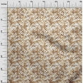 thumbnail image 3 of oneOone Silk Tabby Brown Fabric Abstracts Sewing Craft Projects Fabric Prints By Yard 42 Inch Wide, 3 of 4