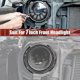 thumbnail image 3 of Juego de anillos de soporte de retención de montaje de faro redondo de 7 pulgadas con anillo de Metal para faro para Jeep Wrangler Jk 2007-2017 negro, 3 of 5