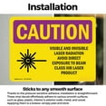 thumbnail image 3 of (2 Pack) Visible And Invisible Laser With Symbol OSHA Caution Radiation Sign, 3 of 7