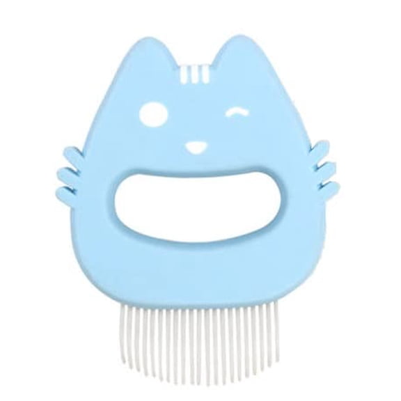 TopMed ETS Soft Deshedding Brush Proven Grooming Tools For Dogs Cats and Other Animals Removal Massaging Shell Comb Grooming and Shedding Matted Fur Remover (BLUE)