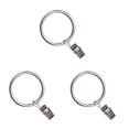thumbnail image 1 of jesticaly 10 Pcs Rustproof Curtain Rings Home Decoration Shower Curtain Rings Clamps Drapery Clips Bath Curtain Rod Clips Window Accessoy Silver 3.5mm*25mm 3Set, 1 of 6