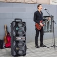 thumbnail image 5 of Portable Wireless Bluetooth Speaker PA Sound System Dual 6.5" Woofer Heavy Bass Speaker with Mic, 5 of 12