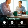 thumbnail image 7 of Copco Iconic 16oz Double Wall Insulated Desk Mug with Lid & Handle, Set of 2, BPA-Free Reusable Plastic, Spill-Proof, Microwave & Dishwasher Safe, Wide Mouth, Cup Holder Friendly (Green/Hunter Green), 7 of 7