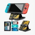 thumbnail image 4 of Support pour Nintendo Switch, Switch Lite, Switch OLED, Steam Deck, Support Réglable en Angle, Support Pliable Antidérapant Portable, avec Emplacements de Rangement pour Cartes de Jeu, 4 of 4