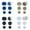 Blue 1PCS & Navy 1PCS & Grey 1PCS & White 1PCS, variant on 4/3/2/1 Sets Mesh Shoes Hole Repair Self-Adhesive Sneaker Hole Vamp Repair Sticker Anti-Abrasive Quick Repair Shoes Tool