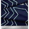 thumbnail image 2 of Soimoi Blue Rayon Fabric Arrow Symbol Decor Fabric Printed Yard 42 Inch Wide, 2 of 5