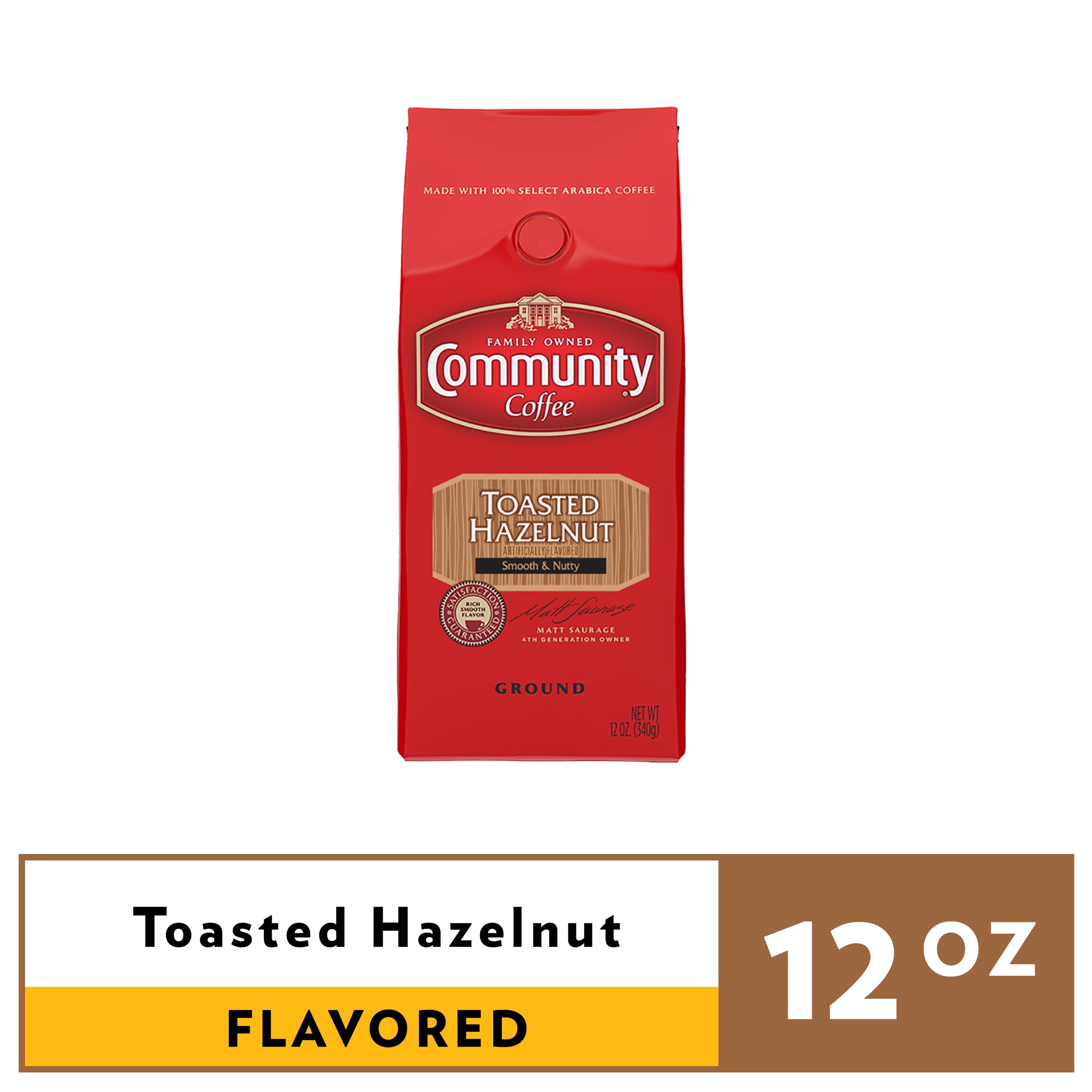 Community® Coffee Toasted Hazelnut Ground Coffee 12 oz. Bag