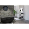thumbnail image 2 of Newport 71" Stone Freestanding Bathtub in Matte Black, 2 of 5
