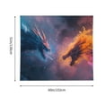 thumbnail image 3 of Pofeuu Watercolor Sky Dragon Print Wall Tapestry Decoration Wall Hanging Tapestry 60 x 51 Inch, 3 of 6