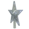 thumbnail image 2 of Hofert 9.5" Lighted Clear Twinkling 5-Point Star Christmas Tree Topper - Clear White LED Lights, 2 of 4