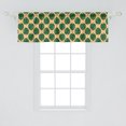 thumbnail image 2 of Ambesonne Tropical Window Valance, Monsteras Zebra Backdrop, 54" X 18", Orage Cream Green, 2 of 3