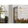 thumbnail image 4 of Progress Lighting Barlowe Collection 1-Light Clear Seeded Glass Farmhouse Outdoor Medium Wall Lantern Light Stainless Steel, 4 of 4