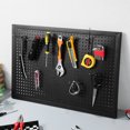 thumbnail image 1 of WRITWAA Panneau Mural en Acier Noir pour Rangement d'Outils et Organisation Flexible, 1 of 7