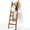 Honey Brown, variant on 6-Tier Blanket Ladder for Living Room and Bedroom,5.4 Ft Wall Leaning Quilt Rack with Hooks,Rustic Decorative Farmhouse Blanket Storage,Stylish Ladder Holder,Easy to Assemble,White