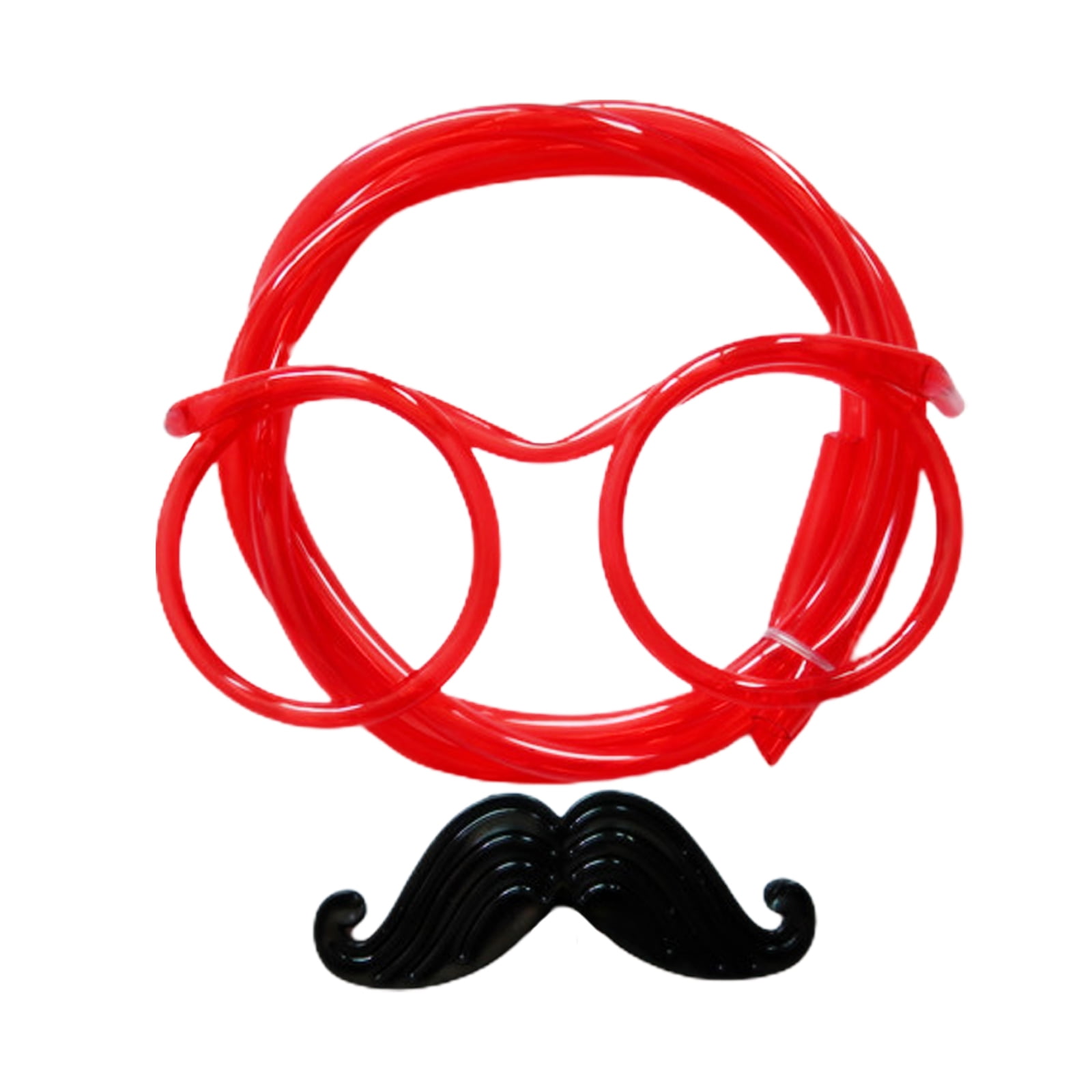 huntermoon 1 Piece Novelty Soft Plastic Straw Glass,Reusable DIY