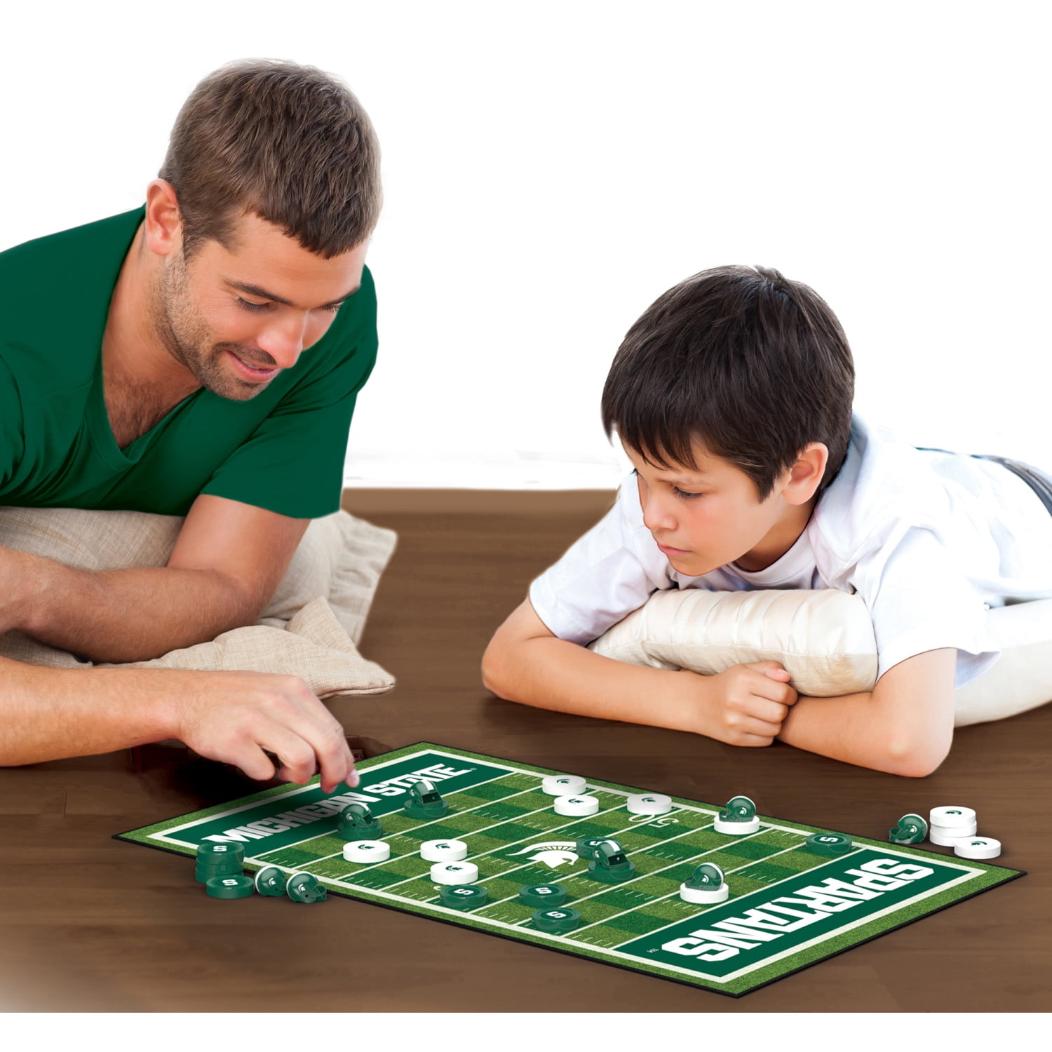 MasterPieces Officially licensed NCAA Michigan State Spartans Checkers Board Game for Families and Kids ages 6 and Up