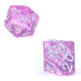 thumbnail image 6 of Mighty Tiny Dice: Orchid Buds - 7 pc - RPG Dice Set, Holographic Glitter, 12mm Resin Dice, Holographic Style Layered Dice, 6 of 6