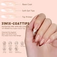 thumbnail image 4 of 150PCS French Gel Nail Tips 5 Colors French Tips Press on Nails 15 Sizes Fake Nails for Nail Art DIY Pre-applied Tip Primer & Base Coat, 4 of 9
