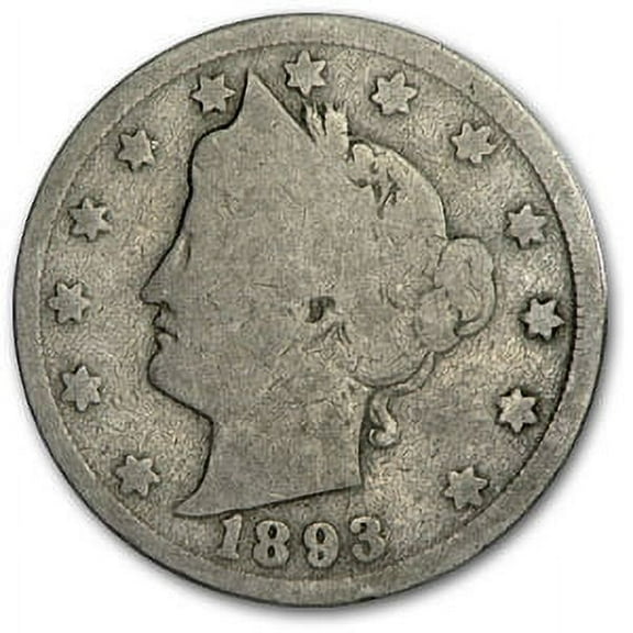 1893 Liberty Head V Nickel Good