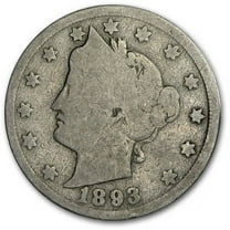 1893 Liberty Head V Nickel Good