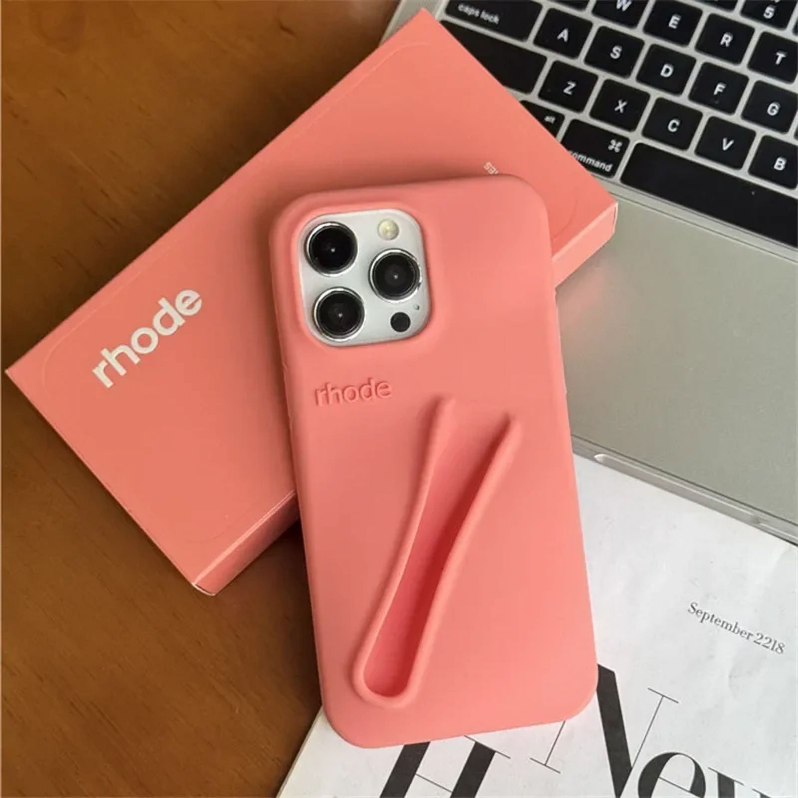 Rhode Lip Gloss Silicone Full Protective Case for iPhone 16 Pro