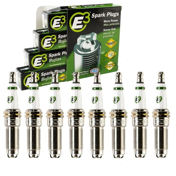 8 pc E3 Spark Plugs compatible with Chevrolet Silverado 3500 HD 6.6L V8 2020-2021