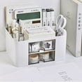 thumbnail image 4 of Desk Organizer, Pen Holder Desk, Kids Desk Organizer Drawers Multifunctional Pen Holder Organizer for Home, Office and School, 4 of 5