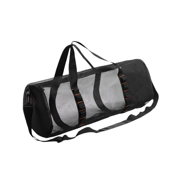 Sac En Maille Pour Palmes, Masque Et Tuba – Grand, Bandoulière Réglable, Poche Externe, Pour Plongée Et Snorkeling