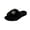 Slippers - Black, variant on Samdudou Womens Fuzzy Slippers Open Toe Fluffy Slides with Sparkling Rhinestone Flower Decor Soft Memory Foam Cushion Anti Skid Sole Breathable Lounge Footwear for Evening Relaxation At Home
