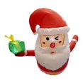 thumbnail image 1 of Inflable navideño de 3,5 pies para colgar, accesorio fotográfico de Papá para exteriores, decoración navideña para interiores, patio trasero, 1 of 9