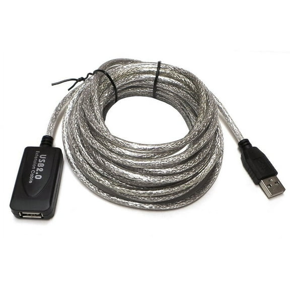 Cablevantage 25' USB A Male to USB A Female Cable, Silver