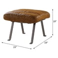 thumbnail image 6 of ACME Bison Ottoman in Toffee, 6 of 7