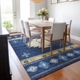 thumbnail image 6 of Addison Rugs Mayfield Washable Southwest Aztec Blue Rectangle Rug, 10' x 14', 6 of 6