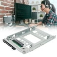 thumbnail image 3 of 2.5in SSD To 3.5in  Hard Drive Caddy,Hard Drive Tray Adapter,Silver 2.5in SSD To 3.5in  Hard Drive Caddy For Computer, 3 of 8