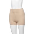 thumbnail image 5 of A2Y Women's Basic Solid Premium Cotton High Rise Bike Shorts Sand M, 5 of 5