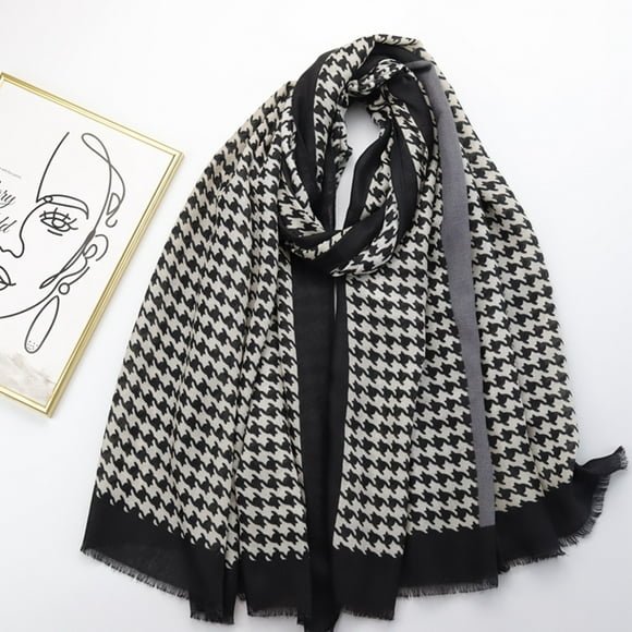 Bandana Cotton Scarf Women Long Print Hijab Luxury Pashmina Soft Warm Beach Shawl Wrap Foulard Head Scarves