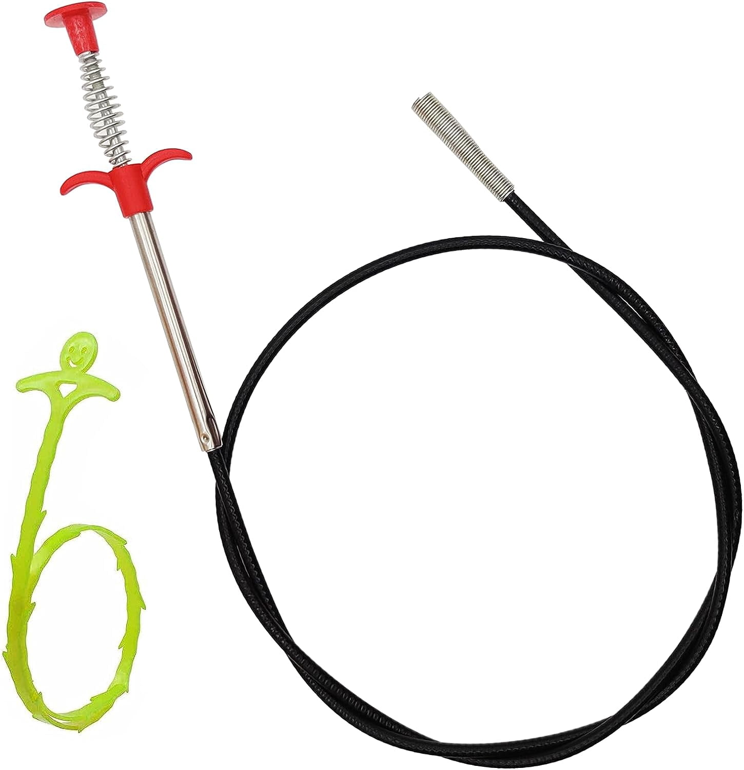 62 inch Flexible Grabber Reacher Tool,Toilet Snake,Drain Clog Remover Retractable Claw Retriever Stick with Drain Hair Catcher for Shower, Bathtub, Sink, Bathroom and Toilet by