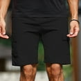 thumbnail image 7 of qolati Men's Stretch Cargo Shorts Casual Stretch Regular Fit Summer Short Elastic Waist Athletic Hiking Shorts with Pockets Black XL, 7 of 7