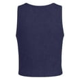 thumbnail image 5 of NAISIBABY Girls Tank Tops with Ribbed Knit, Casual Active Crewneck Breathable Soft Summer Cami Crop Tops Navy Size 13T, 5 of 6