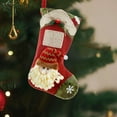 thumbnail image 4 of 1 PC Christmas Stocking 17.72" Large 3D Santa Claus Christmas Stocking for Holiday Party Decor Gift, 4 of 6