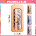 thumbnail image 3 of Ensemble de Géométrie 8 Pcs, Trousse Compas et Règle pour Studonts, Coffret d'Outils de Dessin Math – Fournitures pour l'École avec Rapporteur, Règles Triangulaires, Crayon, Gomme, Taille-Crayon - Jaune, 3 of 5