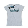 thumbnail image 1 of DC Comics Womens Aquaman Text Logo Cotton T-Shirt, 1 of 3