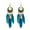 Blue, variant on Boho Feather Beaded Earrings Fringe Tassel Bohemian Ethnic Dangle Drop Handmade-Red