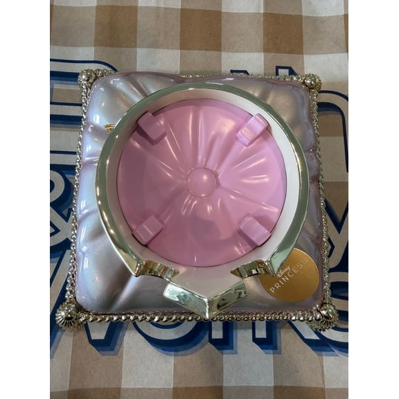 Bath and Body Works Disney Princess Aurora Crown Pedestal 3-Wick Candle Holder N