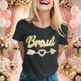thumbnail image 2 of WEIWEN Team Bride Shirts for Women Bride Tees Party Tee Shirts Bridesmaid Tops Outfits for Bride Clothes Dark Gray, L, 2 of 4