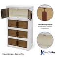 thumbnail image 2 of Zapatero Organizador Plástico Moderno 4Niveles Mueble Repisa, 2 of 5