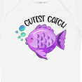 thumbnail image 4 of Inktastic Cutest Catch Cute Purple Fish Boys or Girls Baby Bodysuit, 4 of 5